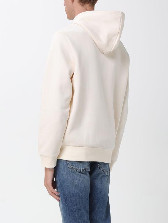 25FW 라코스테 캥거루 포켓 플리스 후드 집업 SH9626 XFJ White - LACOSTE