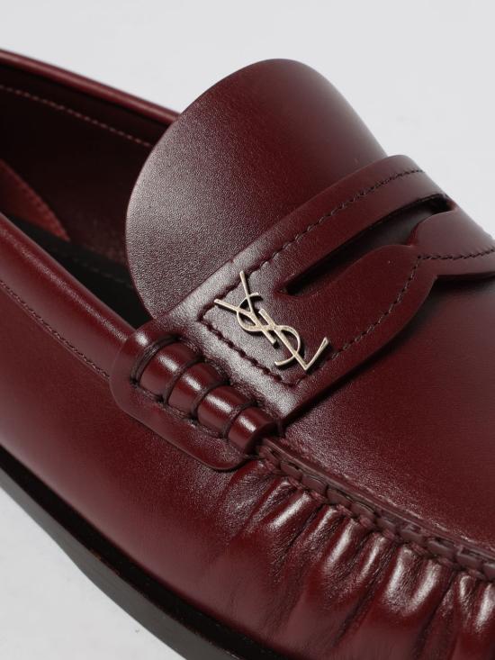 25FW 생로랑 모노그램 레더로퍼 820648AAELH 6826 Burgundy - SAINT LAURENT