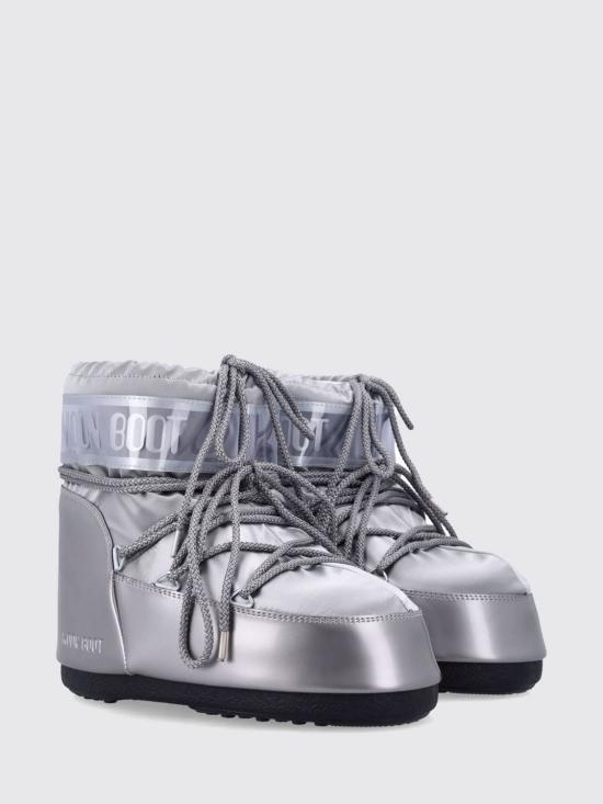 25FW 문부츠 아이콘 나일론 로우 부츠 80D1409350 H001 Silver - MOON BOOT
