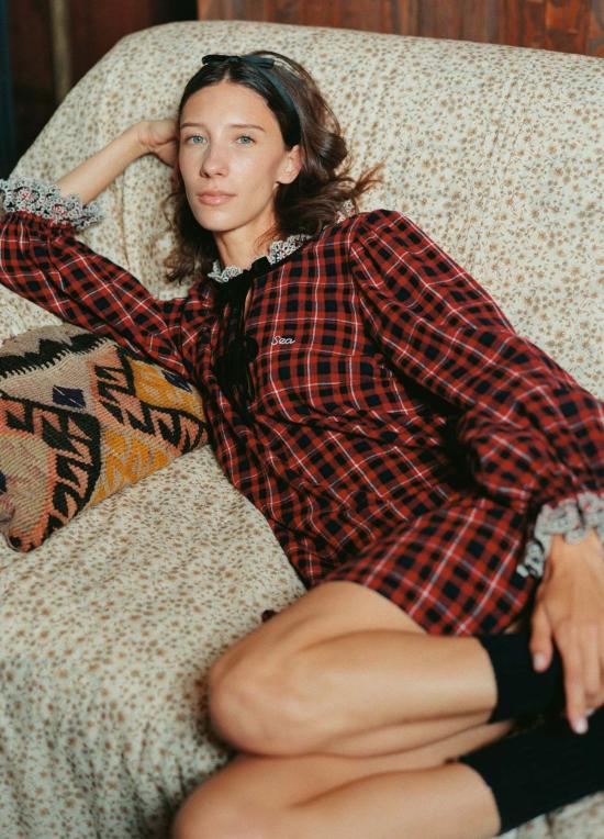  씨뉴욕 라운지 웨어 Sea Ny Zahara 나이트 셔츠 레드 - SEA NY