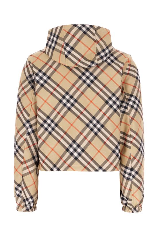 26SS 버버리 체크 리버시블 크롭 자켓 8104107 B9368 SAND IP CHECK - BURBERRY