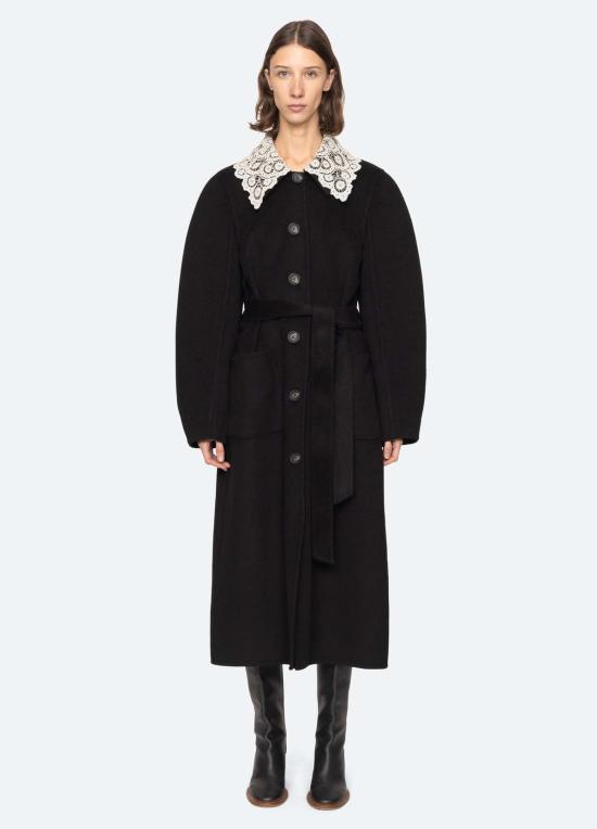  씨뉴욕 코트 시 나이 엘리슨  블랙 - SEA NY