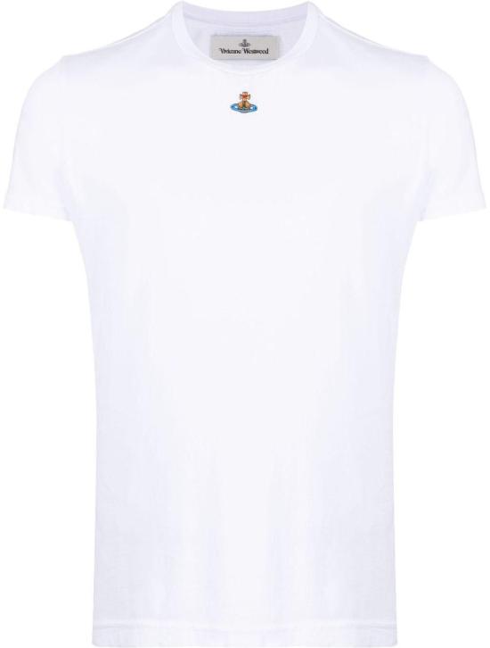 25FW 비비안웨스트우드 PERU 페루 ORB 반팔 티셔츠 3G010017J001MA401 WHITE