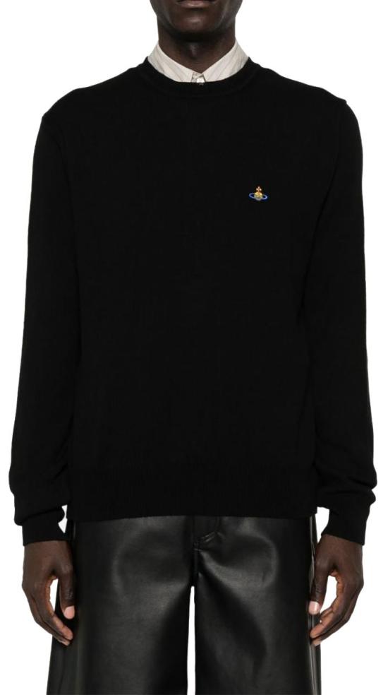 24FW 비비안웨스트우드 스웨터 27010012Y0021N401 BLACK - VIVIENNE WESTWOOD