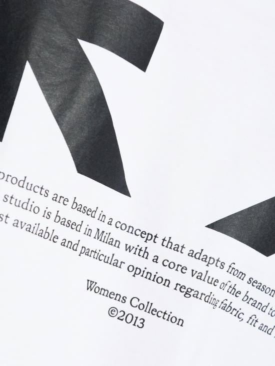 25FW 오프화이트 반팔 티셔츠 OWAA13FF25JER004 0110 WHITE BLACK - OFF WHITE