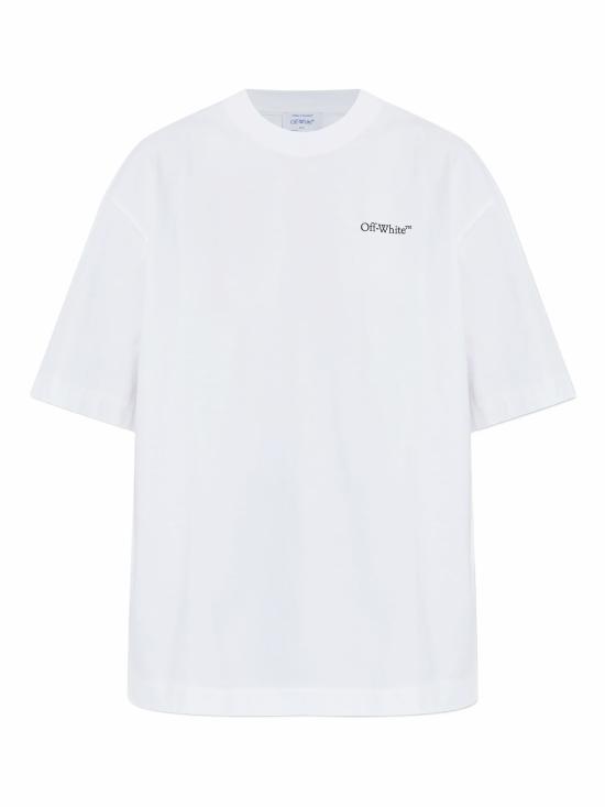 25FW 오프화이트 반팔 티셔츠 OWAA13FF25JER004 0110 WHITE BLACK