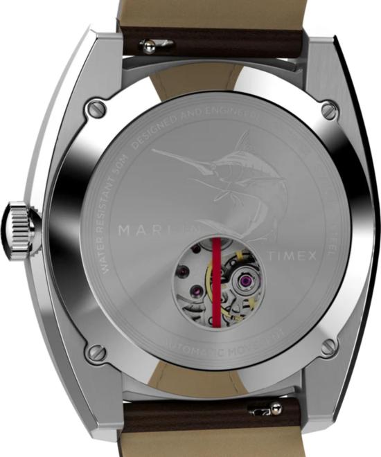  타이맥스 손목시계 Timex Marlin Sub Dial 자동 39mm 가죽 스트랩 시계 - TIMEX