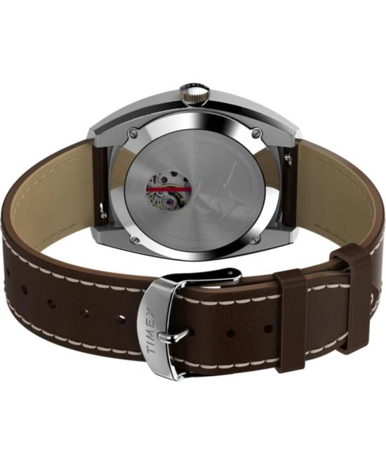  타이맥스 손목시계 Timex Marlin Sub Dial 자동 39mm 가죽 스트랩 시계 - TIMEX