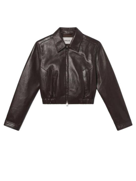  에이골디 가죽 자켓 아골드 에시 리사이클드 크롭 재킷