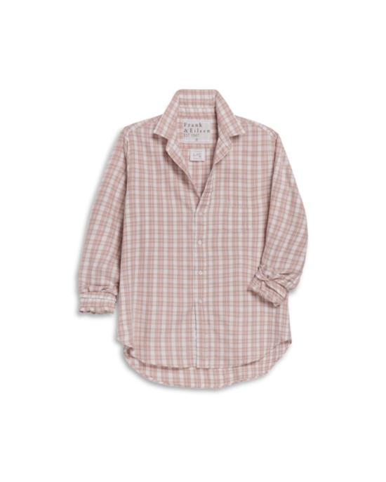  프랭크 앤 에일린 셔츠 프랭크 앤 일린 일린 릴렉스 버튼업 셔츠 핑크/화이트/그레이 플레드