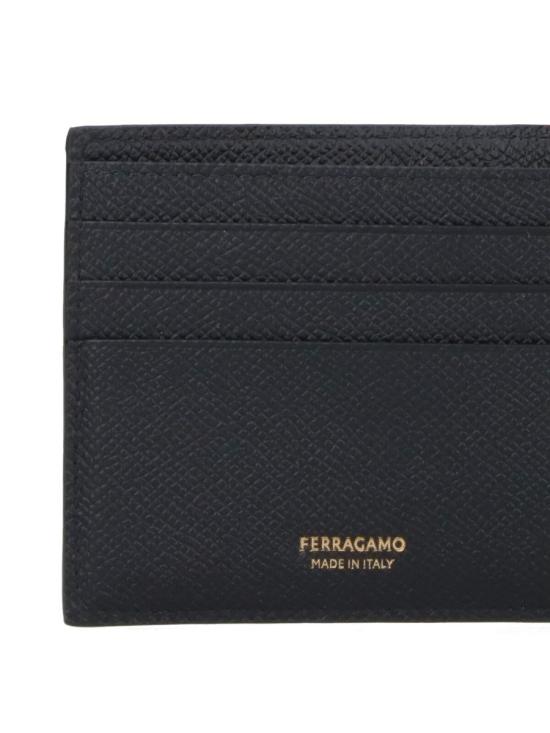 26SS 살바토레 페라가모 간치니 반지갑 775644001 Black - SALVATORE FERRAGAMO