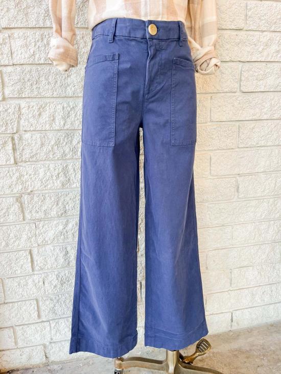  프랭크 앤 에일린 스트레이트 팬츠 프랭크 & 아일린 리머릭 랩 포켓  네이비 - FRANK & EILEEN