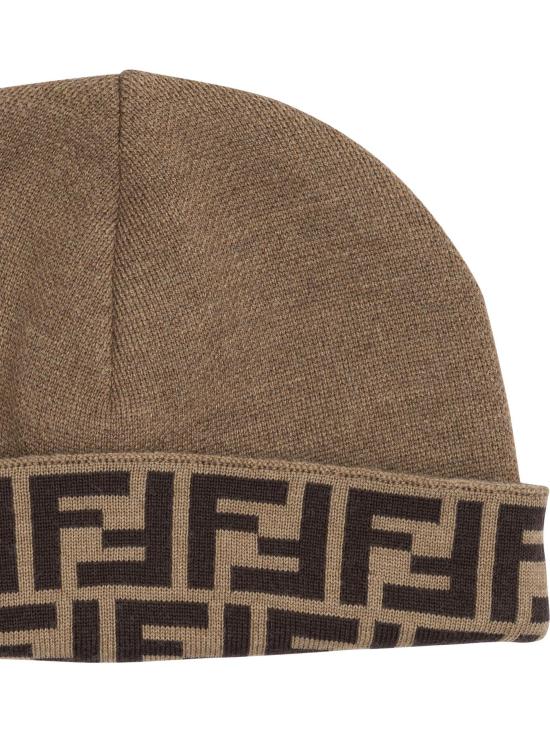 25FW [키즈] 펜디 모자 JUP038 AV78F1U75 BROWN - FENDI