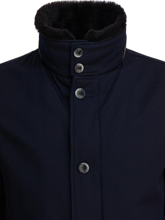 25FW 에르노 사선 울 카코트 IM000369U 331869200 BLUE - HERNO