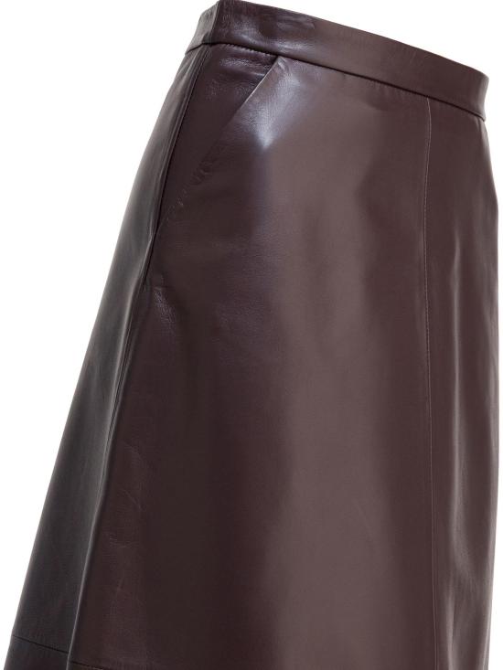 25FW 펄링바이지아니 롱 스커트 GWENDA NAPPA GLOVEBORDEAUX - FURLING BY GIANI