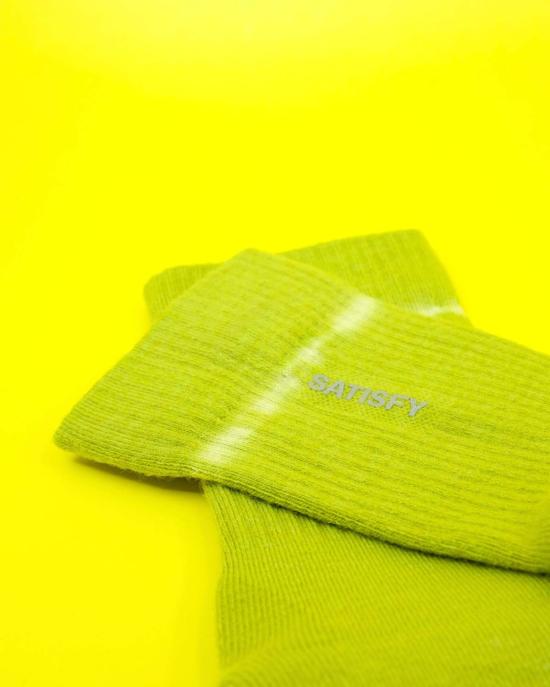  새티스파이 양말 세티스파이 타이 다이 그레노블 그린 메리노 나일론 튜브 - SATISFY