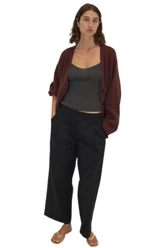  데이지 스튜디오 가디건 플라운스 카디건 버건디 - DEIJI STUDIO