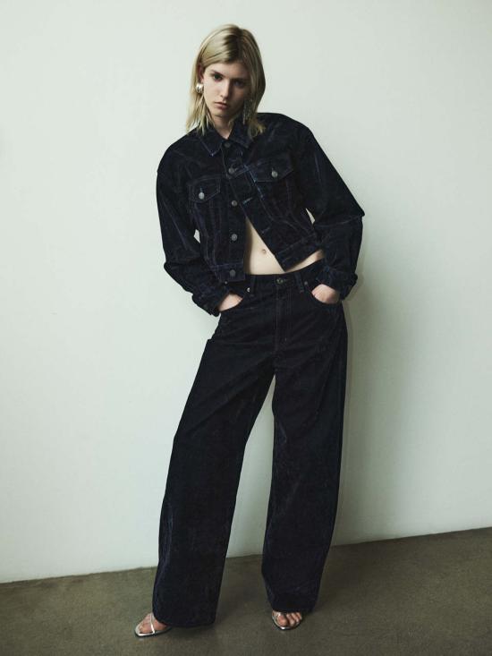  에이골디 데님 자켓 아골드 래들리 재킷 블루 크러쉬 - AGOLDE