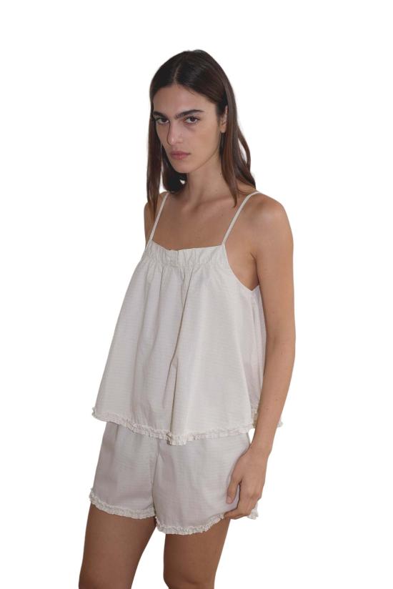  데이지 스튜디오 언더웨어 요크 세트 본 체크 - DEIJI STUDIO