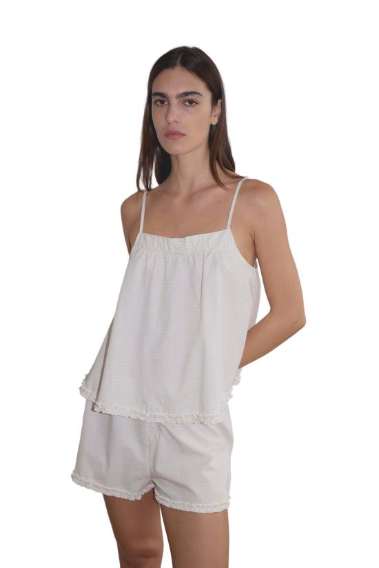  데이지 스튜디오 언더웨어 요크 세트 본 체크