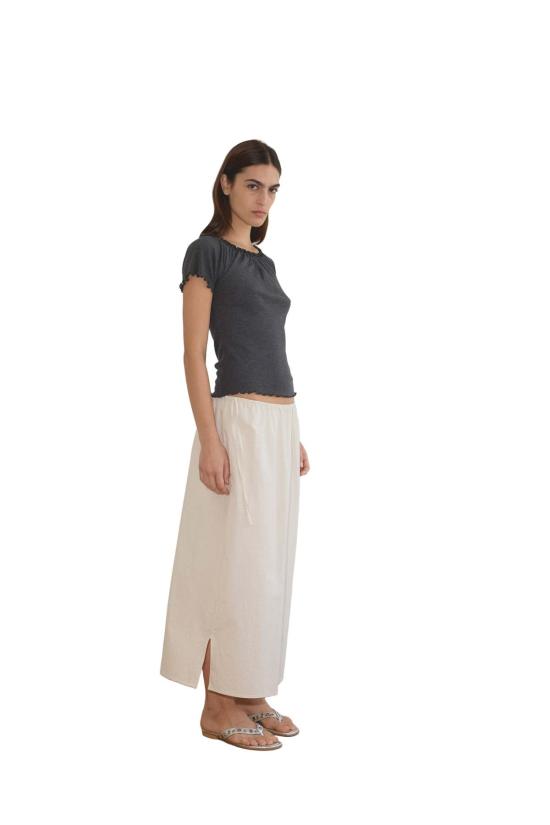  데이지 스튜디오 미디 스커트 미드 데이 스커트 본 체크 - DEIJI STUDIO