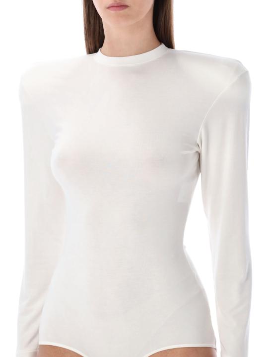 25FW 마그다뷰트림 긴팔 티셔츠 289925 CREAM Bianco - MAGDA BUTRYM