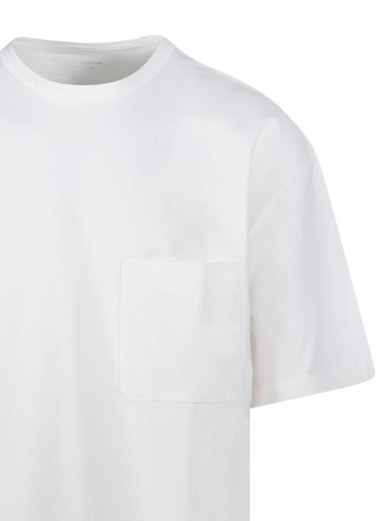 25FW 르메르 반팔 티셔츠 TO1455 LJ1038 WH048 LIGHT CREAM - LEMAIRE