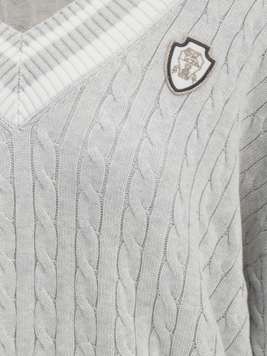 25FW 브루넬로 쿠치넬리 스웨터 M19756512 CV906 WHITE - BRUNELLO CUCINELLI