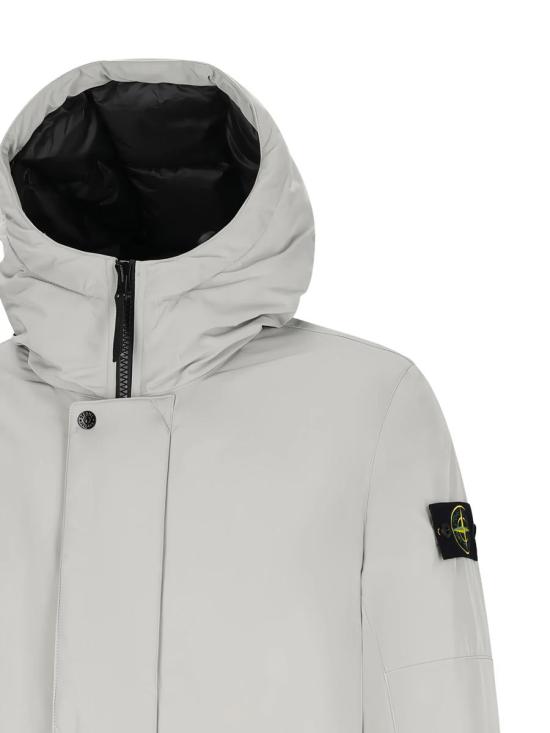 25FW 스톤 아일랜드 마이크로 트윌 안티 드롭 멀티 포켓 후드 다운 파카 K2S157100008S0026 61905 V0061 PEARL GREY - STONE ISLAND
