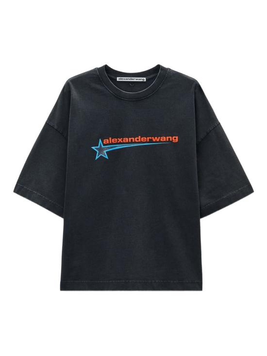 25FW 알렉산더 왕 반팔 티셔츠 UCC4251863 64280 011 WASHED BLACK