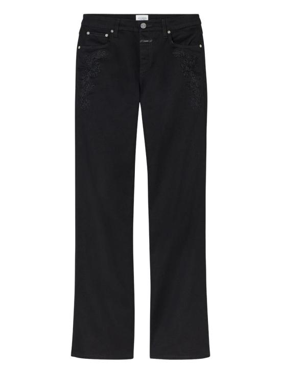 25FW 클로즈드 데님 팬츠 C2156402FEM 65222 100 BLACK Black