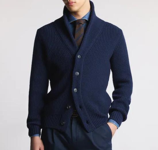 25FW 페이 가디건 NMMC1512340WLHU808U808 BLUE - FAY