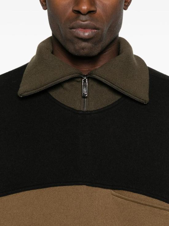 25FW 엠포리오 아르마니 집업 니트 EM004127AF21499 63921 M6061 SEPIA BROWN CROCODILE - EMPORIO ARMANI