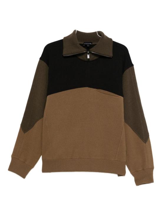 25FW 엠포리오 아르마니 집업 니트 EM004127AF21499 63921 M6061 SEPIA BROWN CROCODILE