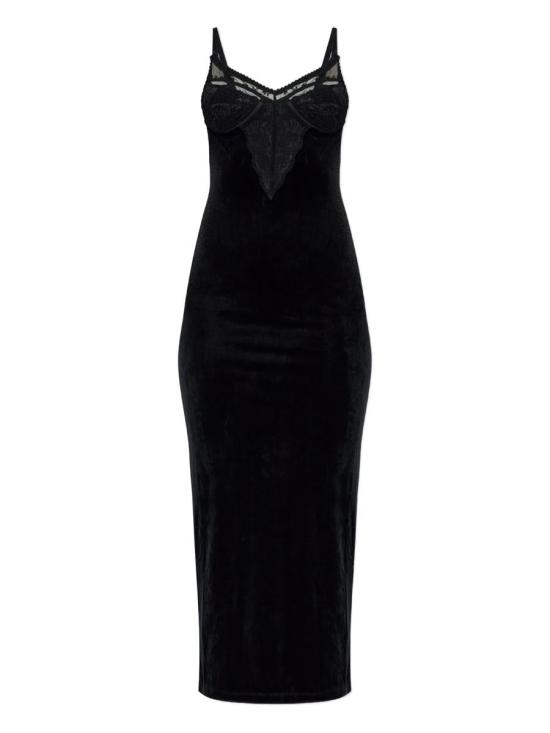 25FW 셀프 포트레이트 롱 원피스 SC25003MAB 65261 BLACK Black