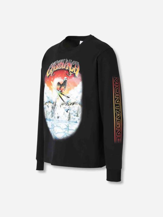 25FW 카사블랑카 스웨터 JTP 151 01 EX BLACK Black - CASABLANCA