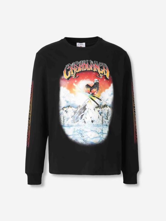 25FW 카사블랑카 스웨터 JTP 151 01 EX BLACK Black