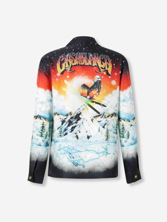 25FW 카사블랑카 긴팔 셔츠 SH 006 06 EX SKI LAKE Multicolor - CASABLANCA