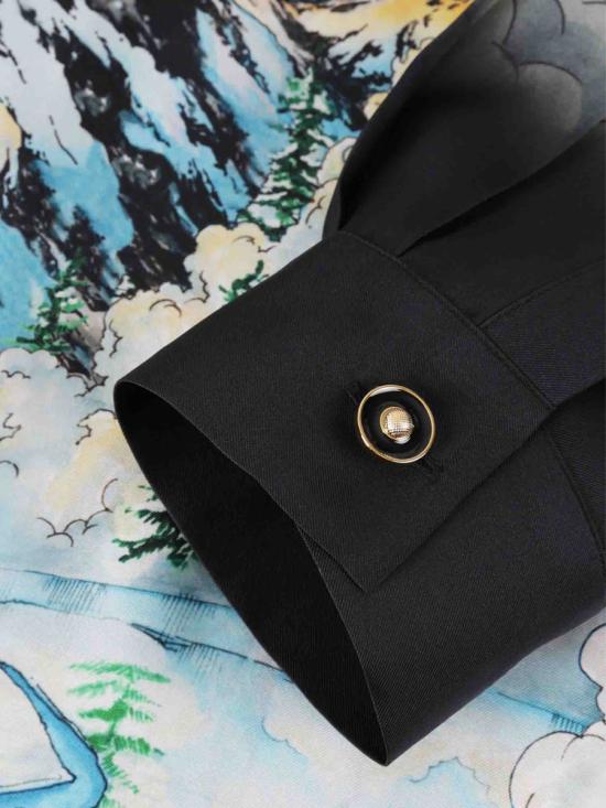 25FW 카사블랑카 긴팔 셔츠 SH 006 06 EX SKI LAKE Multicolor - CASABLANCA