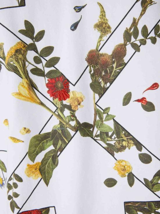 25FW 오프화이트 반팔 티셔츠 2AA124F25JER001 0110WHITE BLACK - OFF WHITE