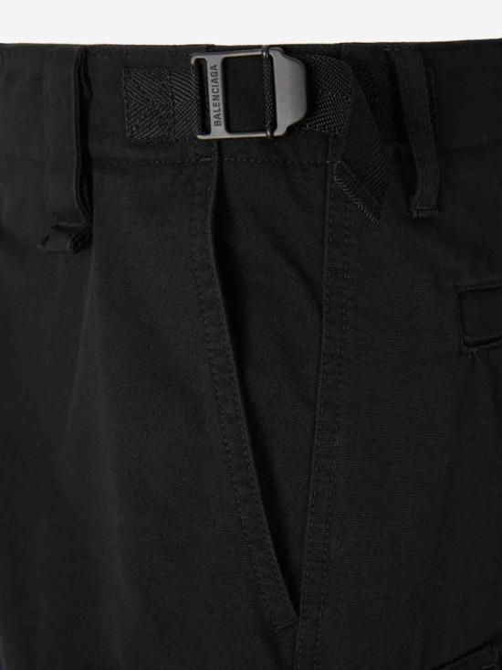 25FW 발렌시아가 숏팬츠 852443TTP09 1000BLACK Black - BALENCIAGA