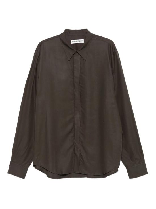 25FW 아워레가시 긴팔 셔츠 M4252ED 64442 DRAPING BROWN LIQUID TENCEL