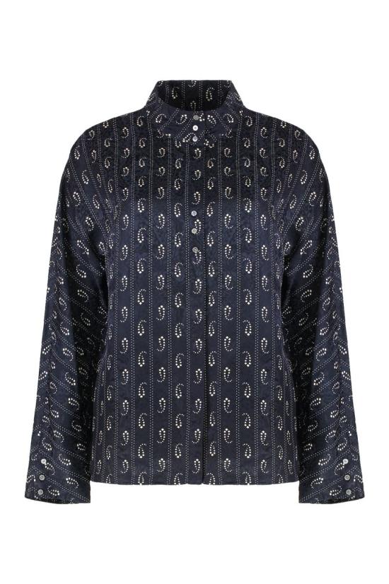 25FW 토리버치 블라우스 176382 476 BLUE