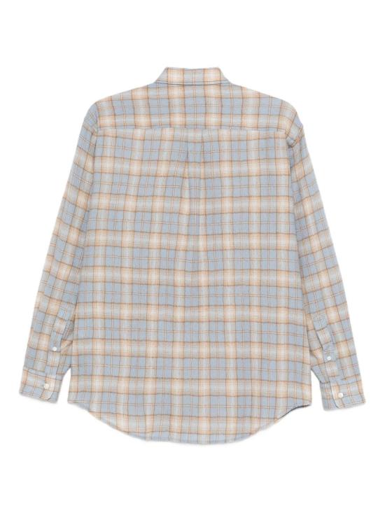 25FW 오라리 셔츠 A25AS01WN LIGHTBLUEXBEIGE Clear Blue - AURALEE