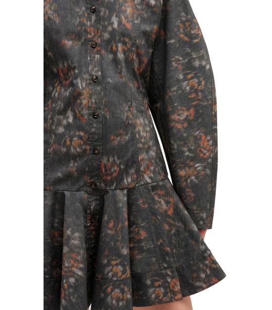 25FW 가니 숏 원피스 W1019 252 34 Grey - GANNI