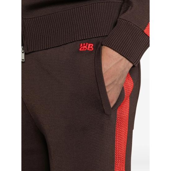25FW 웨일즈보너 트레이닝/조거 팬츠 UA25KN02 VI05 BROWN BROWN WHITE - WALES BONNER