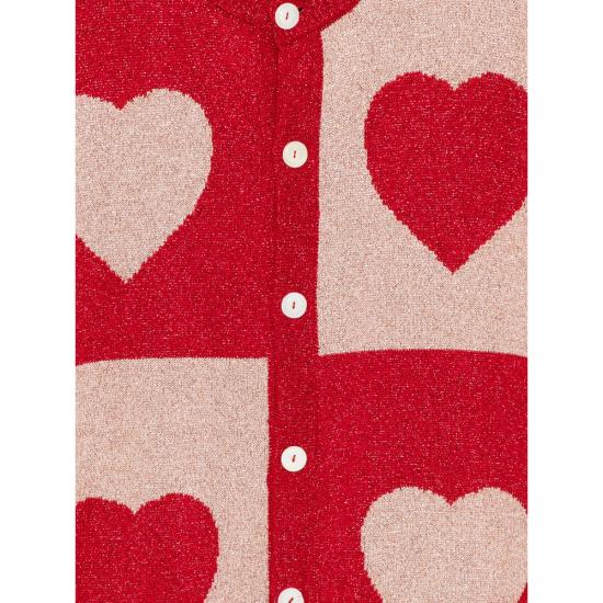 25FW 보디 가디건 MRF25KT013 RED RED PINK - BODE