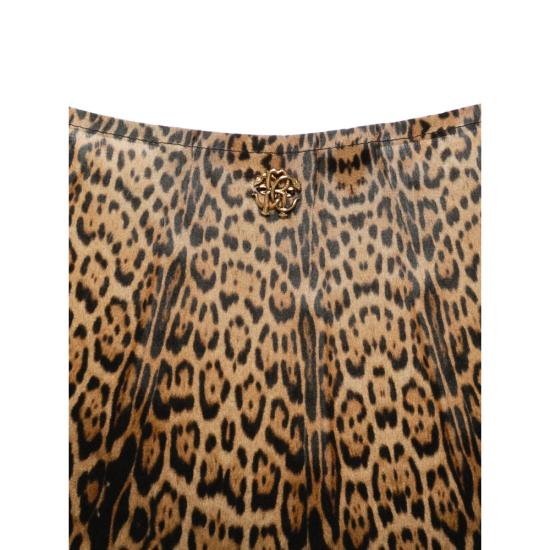 25FW 로베르토 카발리 미디 원피스 VWT180 SQR80 00504 BROWN - ROBERTO CAVALLI
