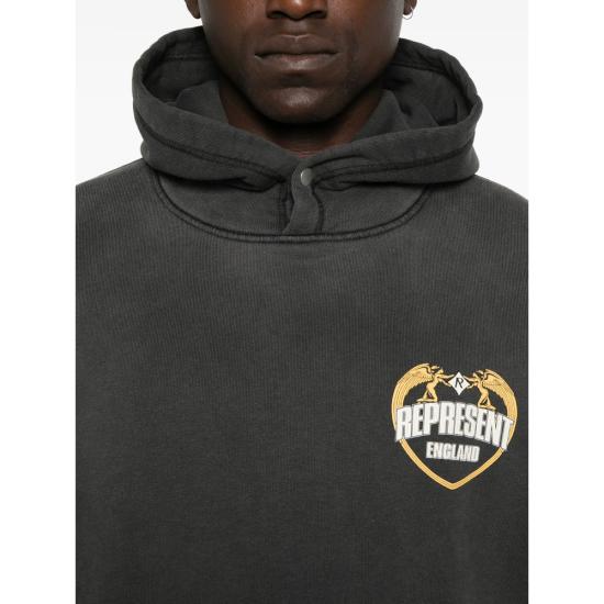 25FW 리프레젠트 후드 티셔츠 MLM100368 04 STBK GREY - REPRESENT