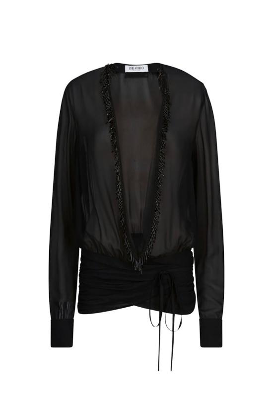 25FW 디 아티코 가디건 251WCE00003PAA085RA100 Black